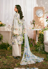 3-PC Unstitched Digital Printed Lawn By Elaf Premium | EPS-6A